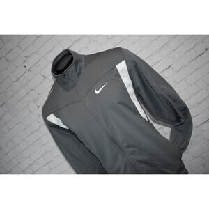 Nike Elite Jacket Mens Size XL Basketball Gray Performance Polyester Dri-Fit